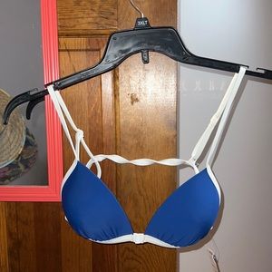 Blue Aerie Triangle Bikini Top